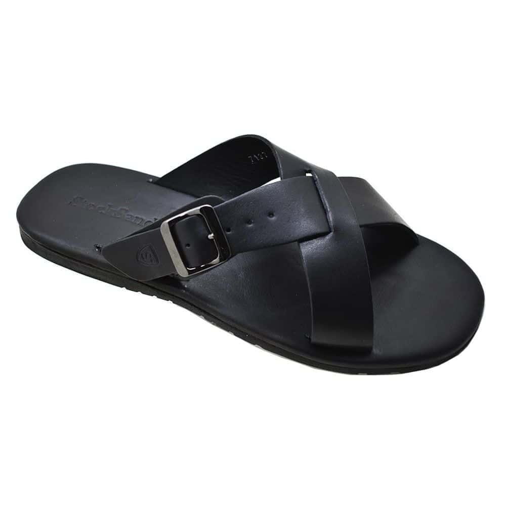 Sandália Masculina Couro Argo Preta — detalhe 5, sandália masculina em couro Stock Sandals