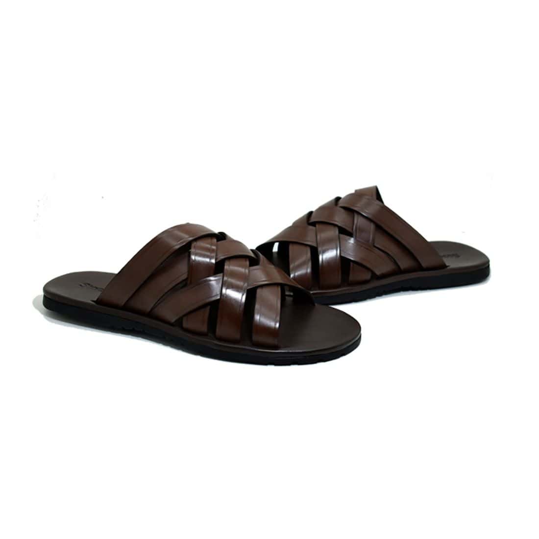 Sandália Masculina Couro Oberyn Café — detalhe 5, sandália masculina em couro Stock Sandals