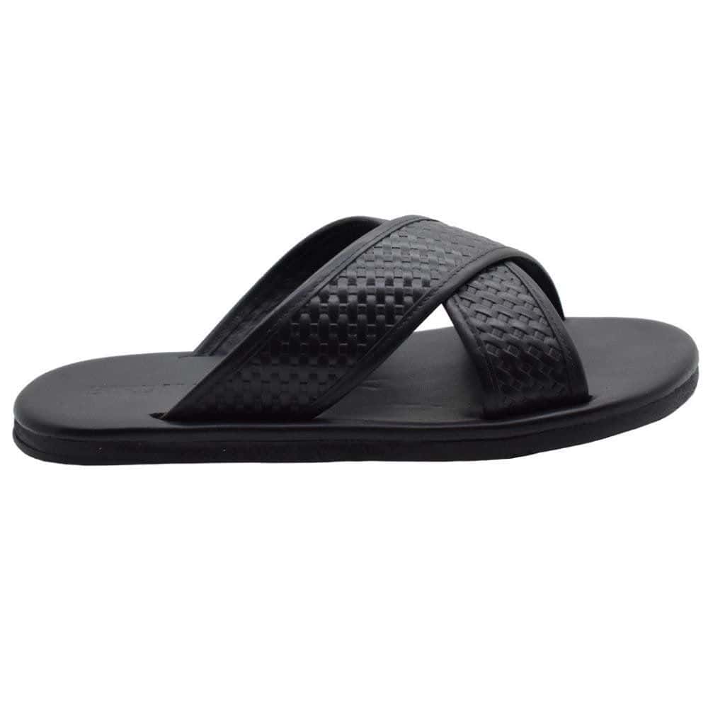 Sandália Masculina Couro Sevilla  Preto — detalhe 2, sandália masculina em couro Stock Sandals
