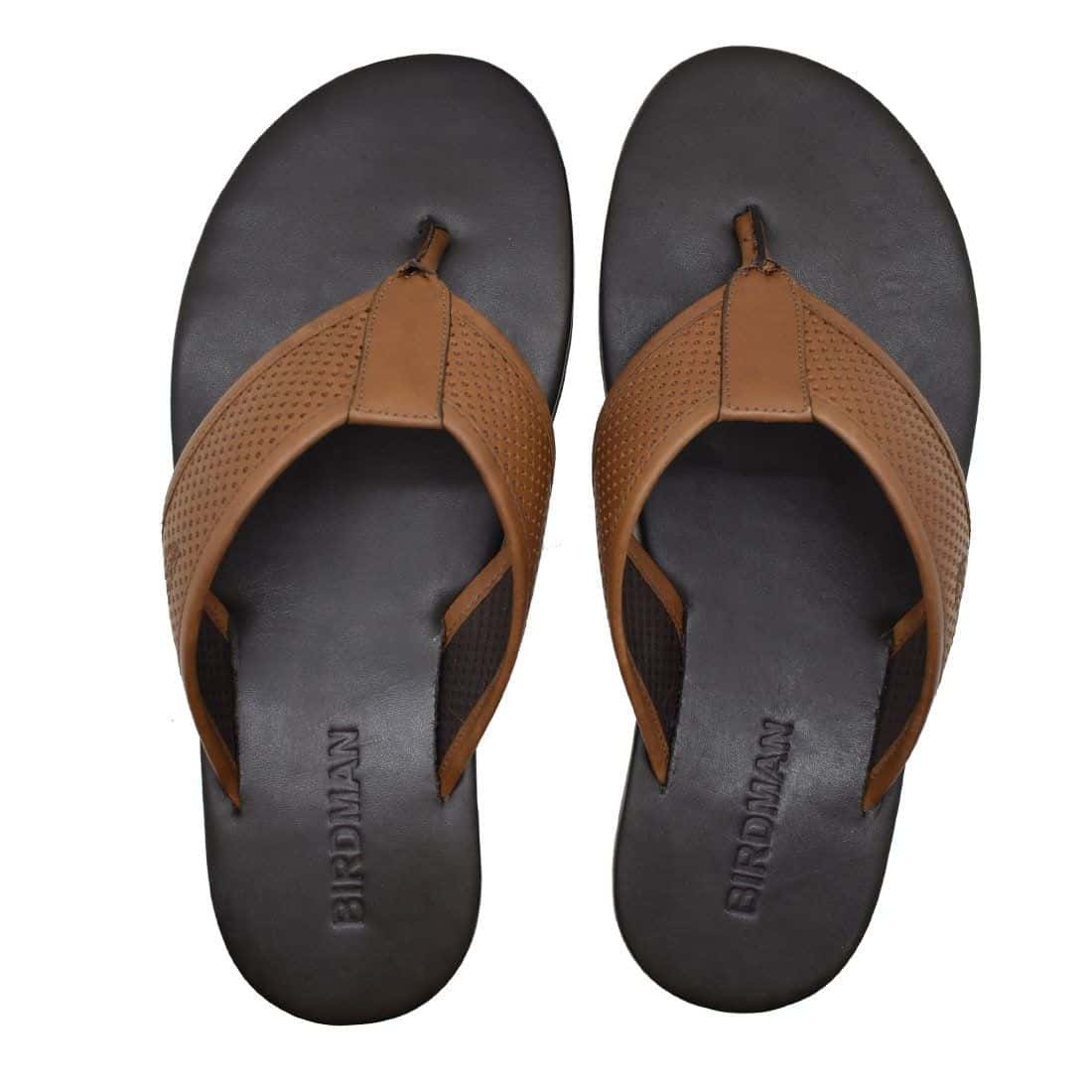 Chinelo Masculino Couro El Paso Whisky — vista principal, sandália masculina em couro Stock Sandals