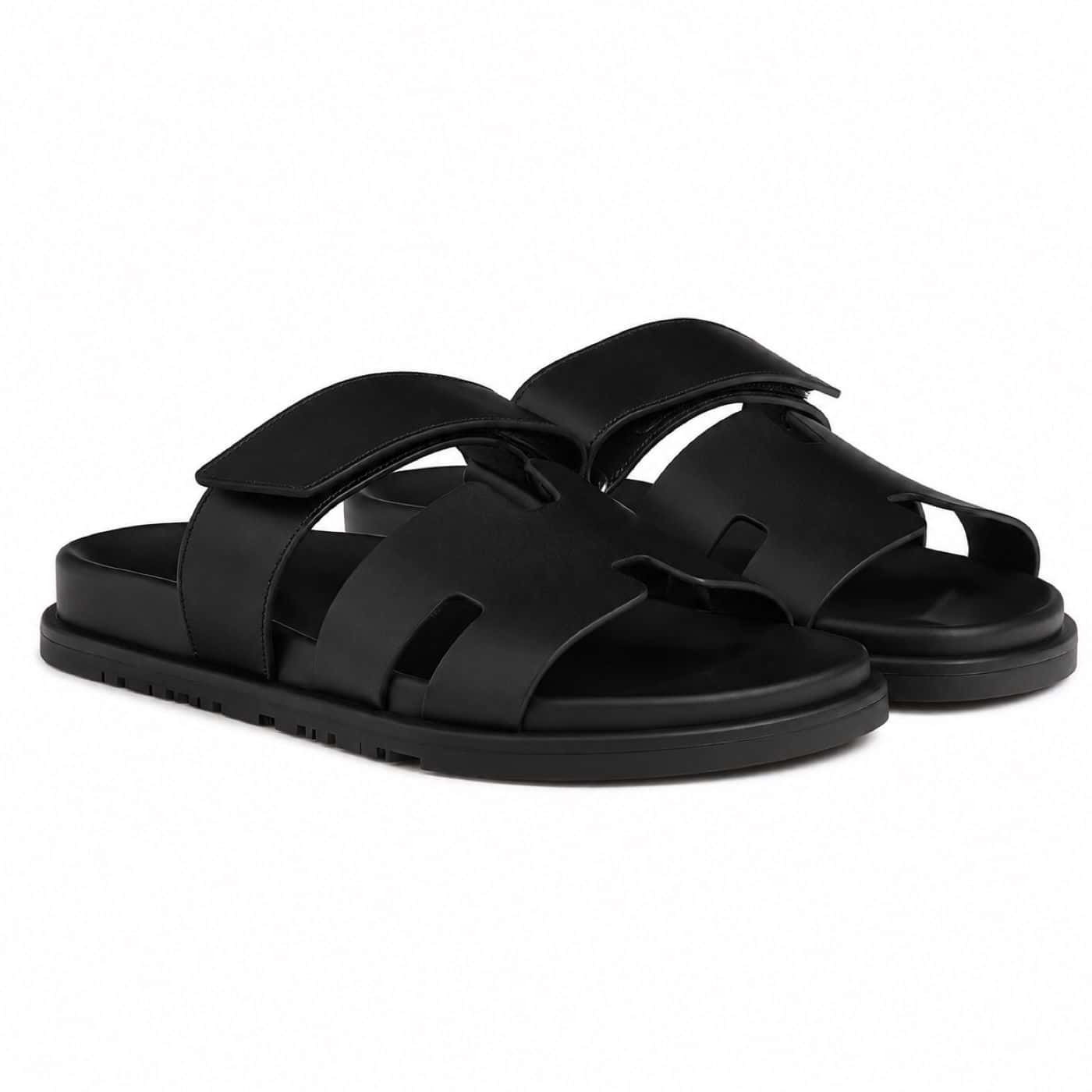 Sandália Birken Velt — vista principal, sandália masculina em couro Stock Sandals