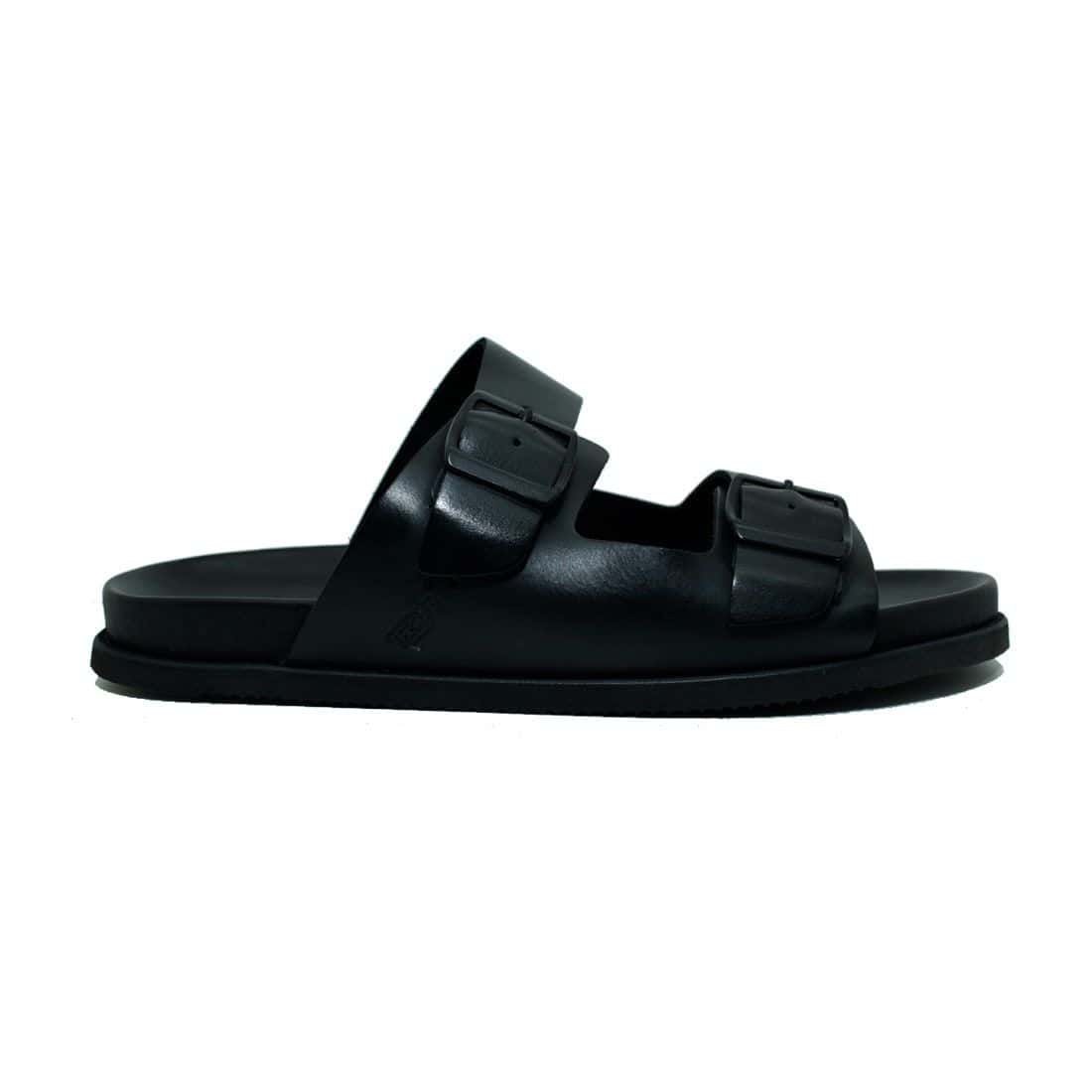 Sandália Birken Couro Birdman Preto — detalhe 1, sandália masculina em couro Stock Sandals