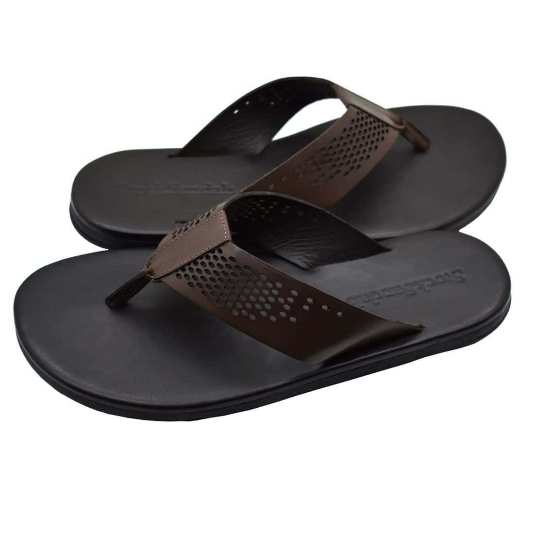 Chinelo Masculino Couro Dubai — detalhe 7, sandália masculina em couro Stock Sandals