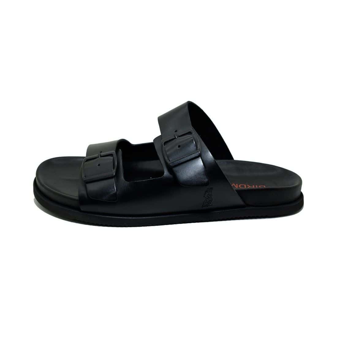 Sandália Birken Couro Birdman Preto — detalhe 4, sandália masculina em couro Stock Sandals