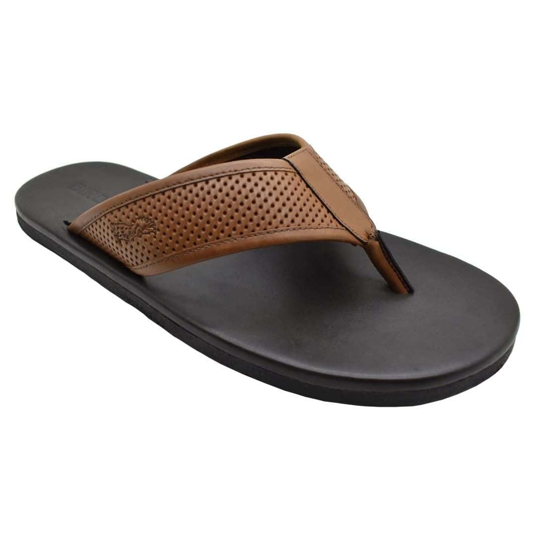 Chinelo Masculino Couro El Paso Whisky — detalhe 1, sandália masculina em couro Stock Sandals