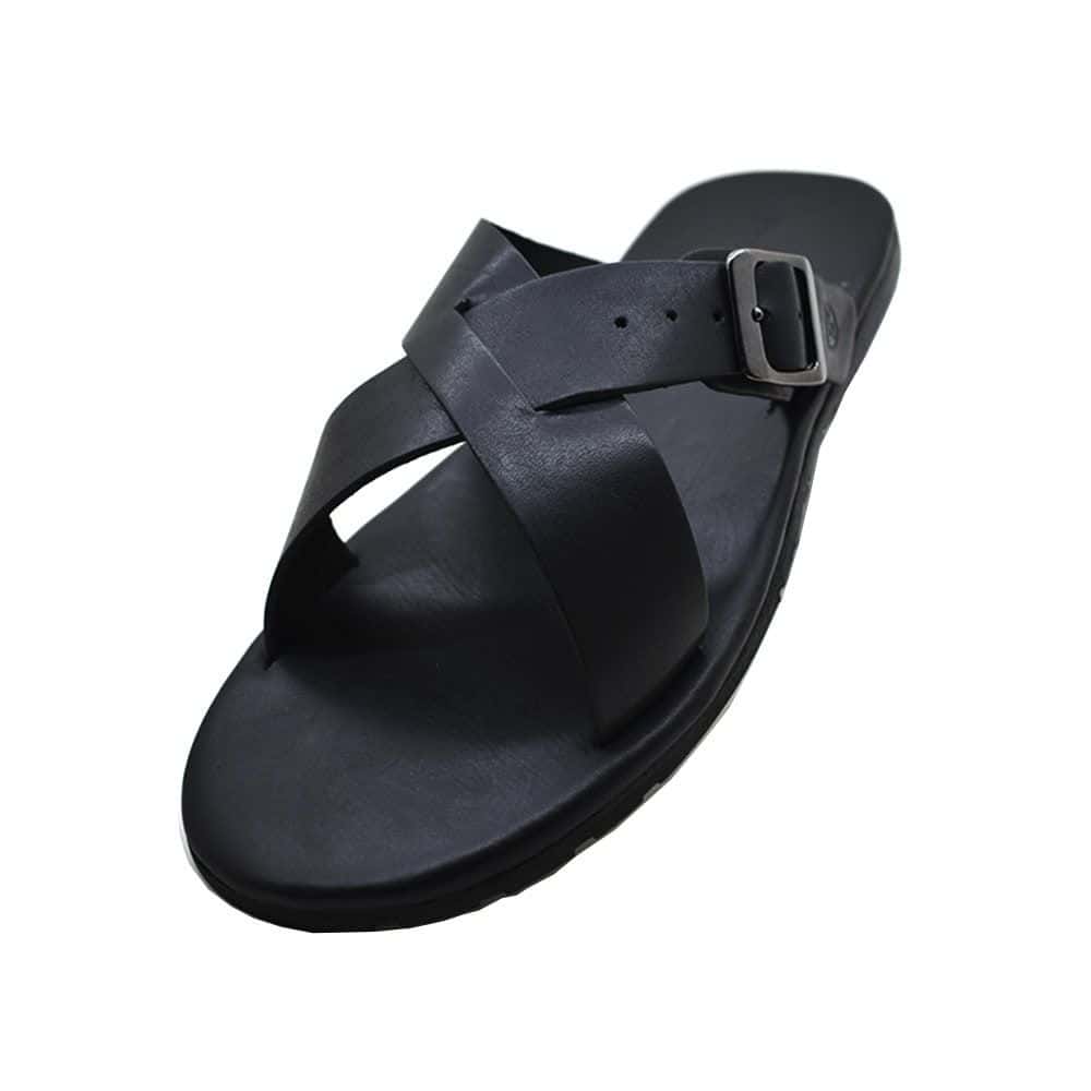 Sandália Masculina Couro Argo Preta — detalhe 2, sandália masculina em couro Stock Sandals