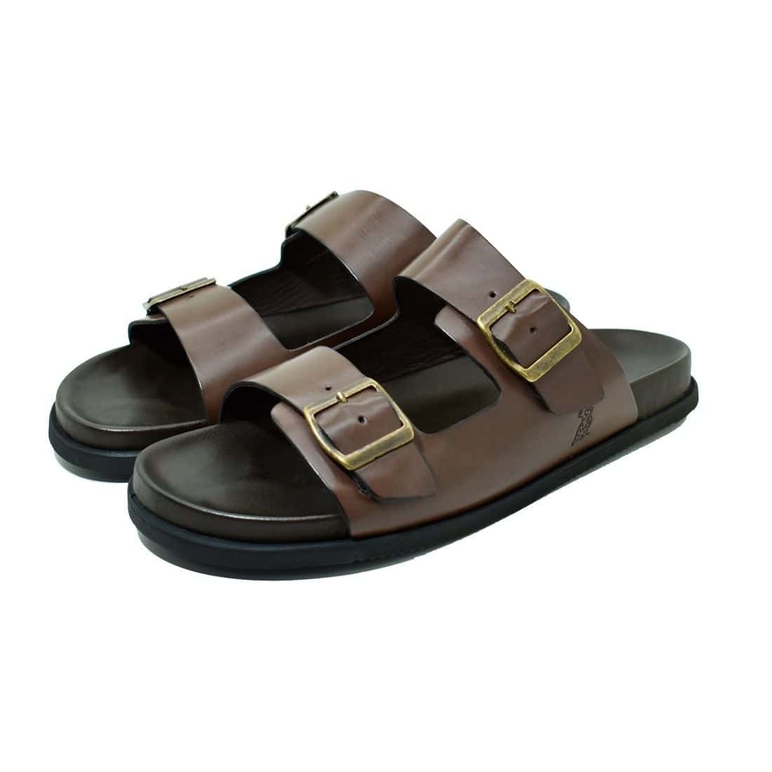 Sandália Birken Couro Birdman Café — detalhe 3, sandália masculina em couro Stock Sandals