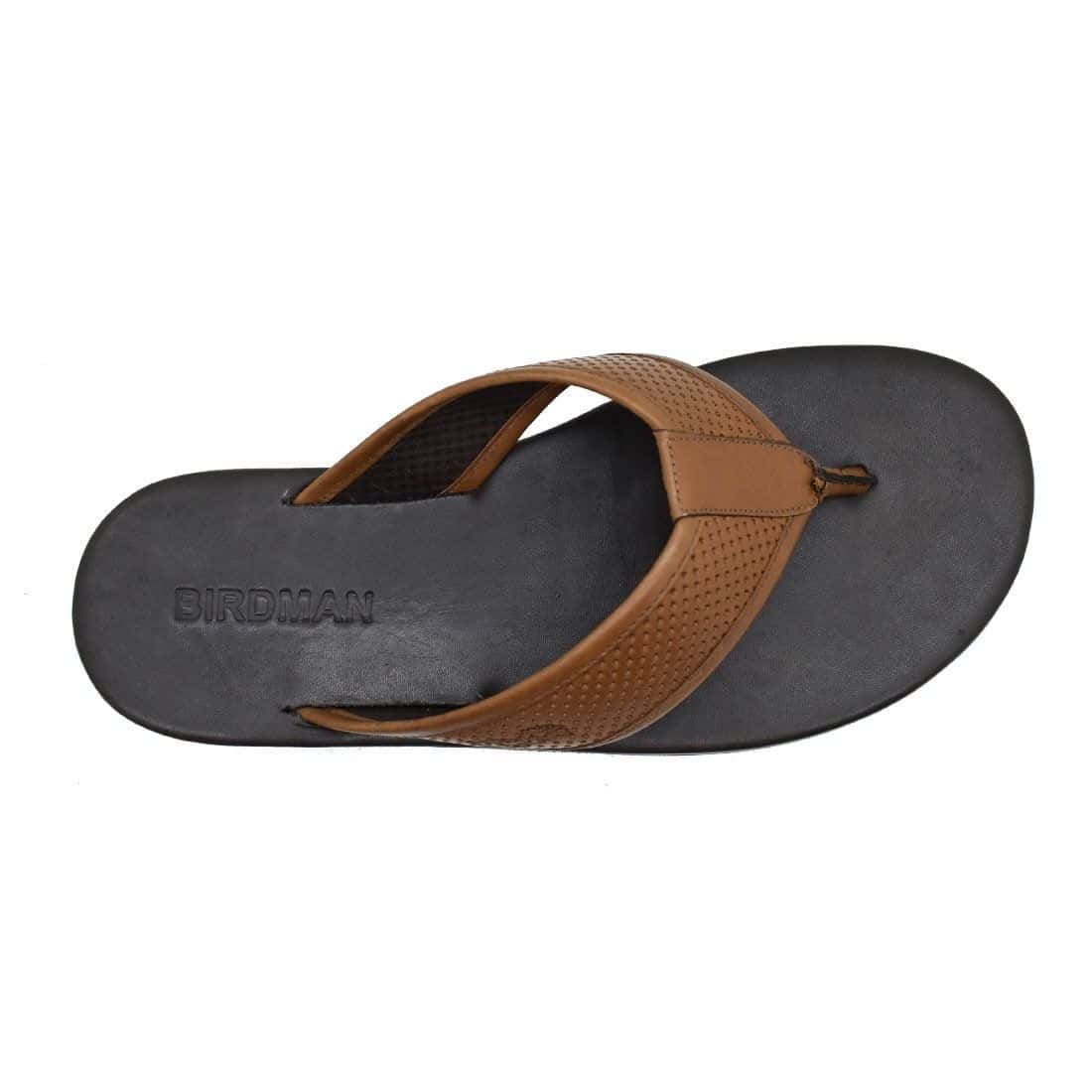 Chinelo Masculino Couro El Paso Whisky — detalhe 2, sandália masculina em couro Stock Sandals
