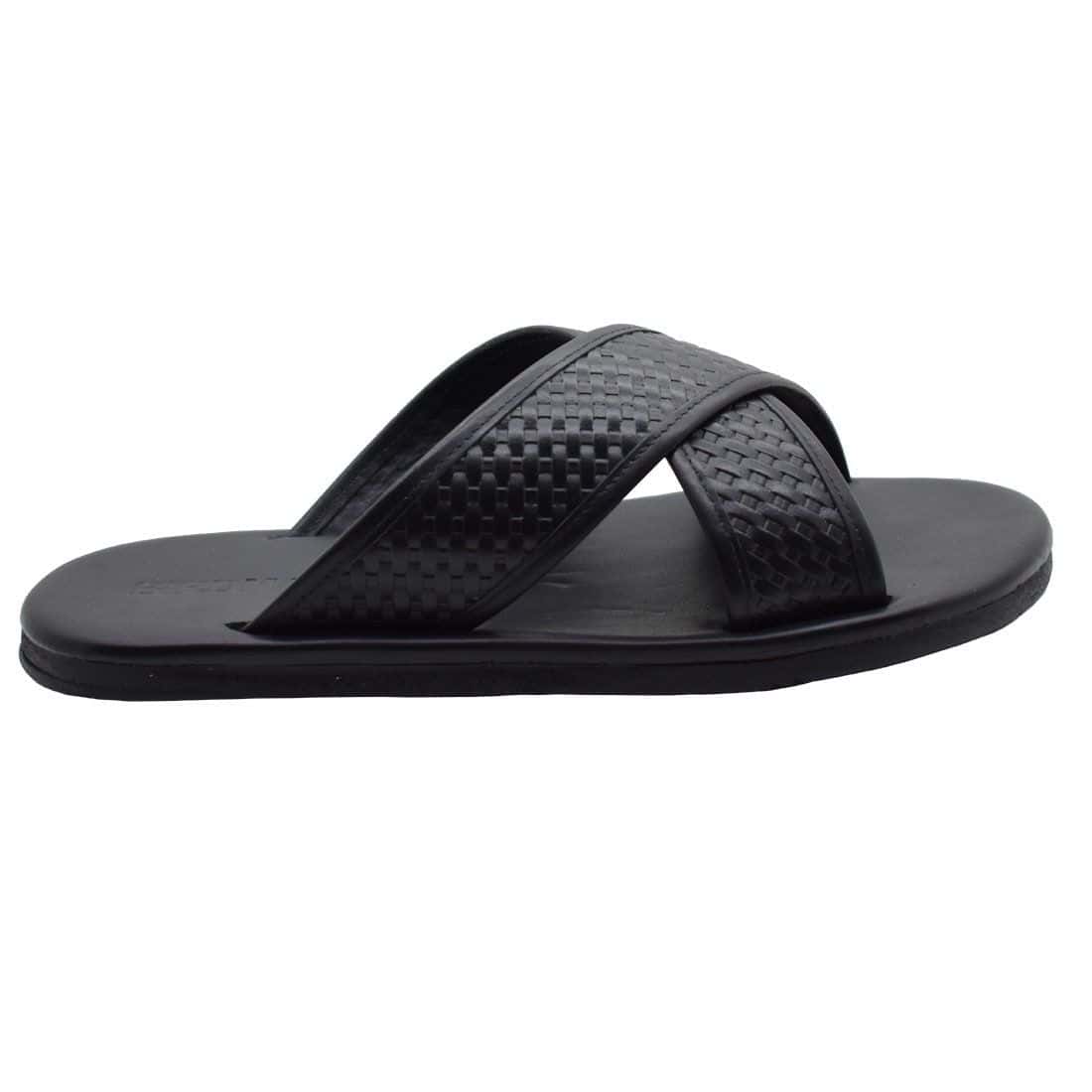 Sandália Masculina Couro Sevilla  Preto — detalhe 3, sandália masculina em couro Stock Sandals