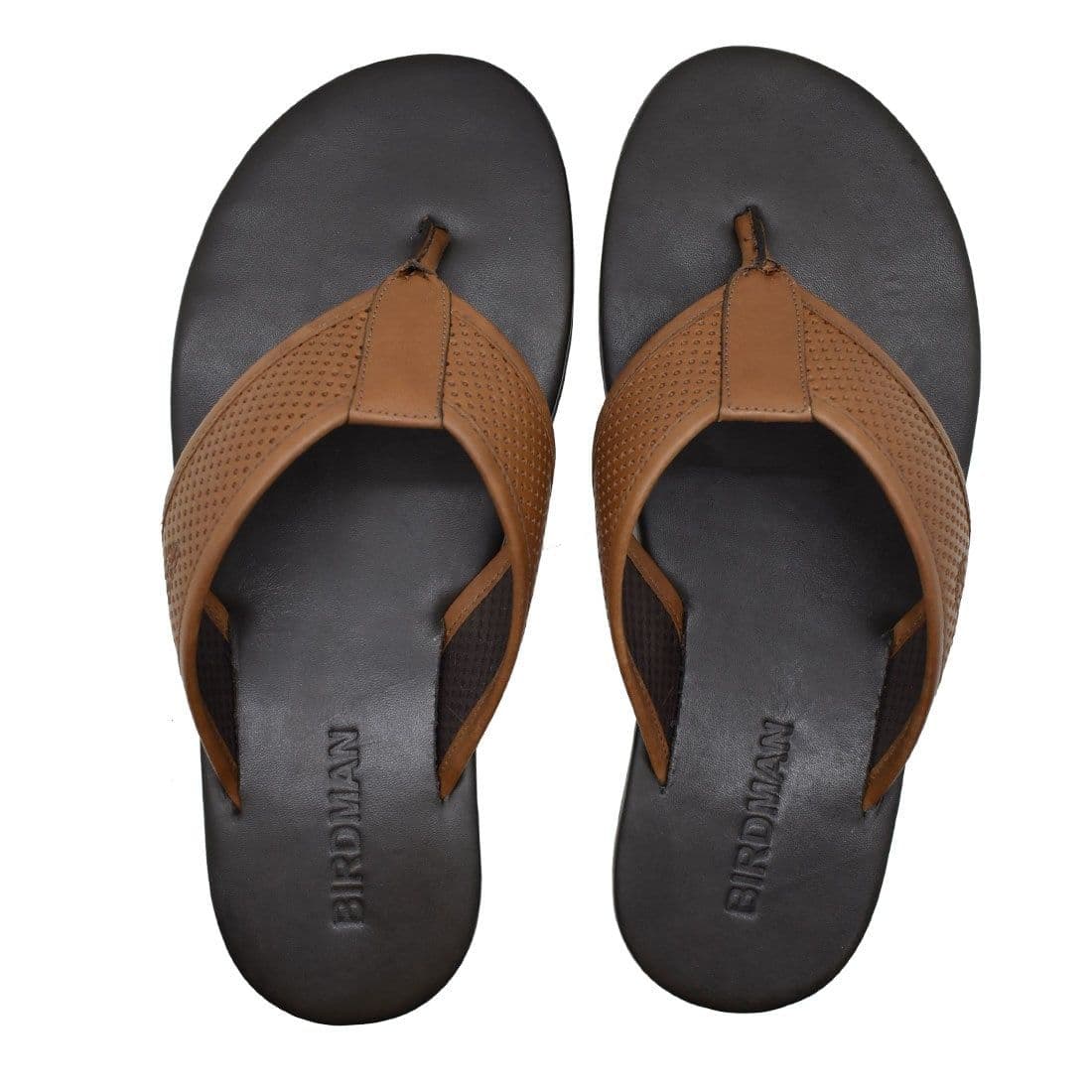 Chinelo Masculino Couro El Paso Whisky — Stock Sandals