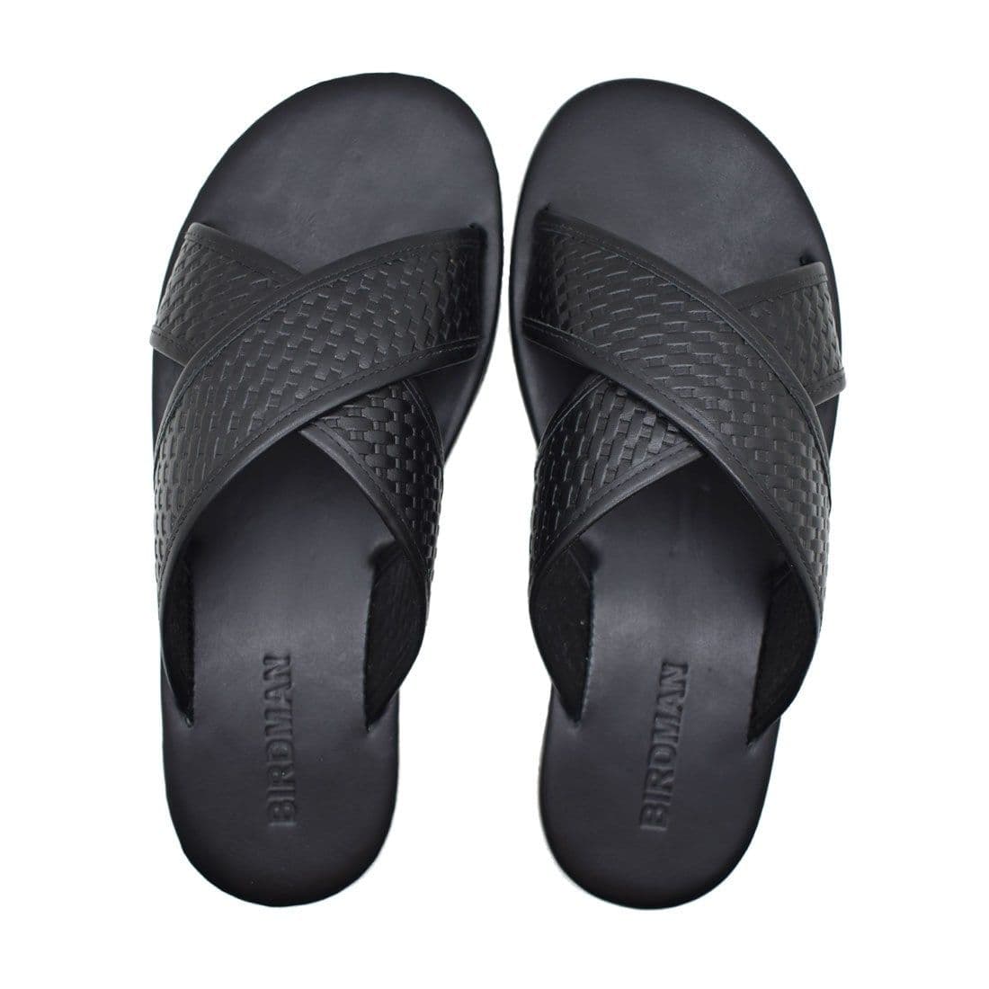 Sandália Masculina Couro Sevilla Preto — Stock Sandals