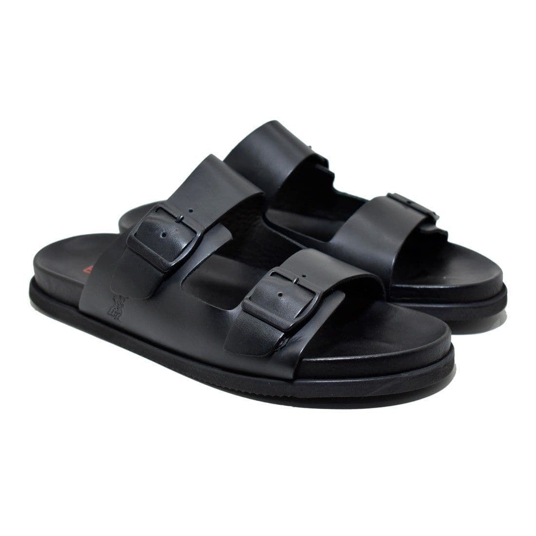 Sandália Birken Couro Birdman Preto — Stock Sandals